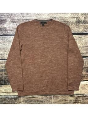 Jos A Bank Reserve Sweater Mens Medium Wool Linen Blend Crew Neck